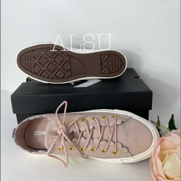 Converse Ctas Low Top Leather Particle Beige W - Picture 5 of 8